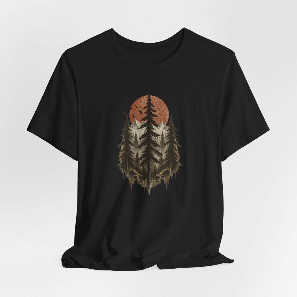 Mountain Pine Forest Sunset T-Shirt
