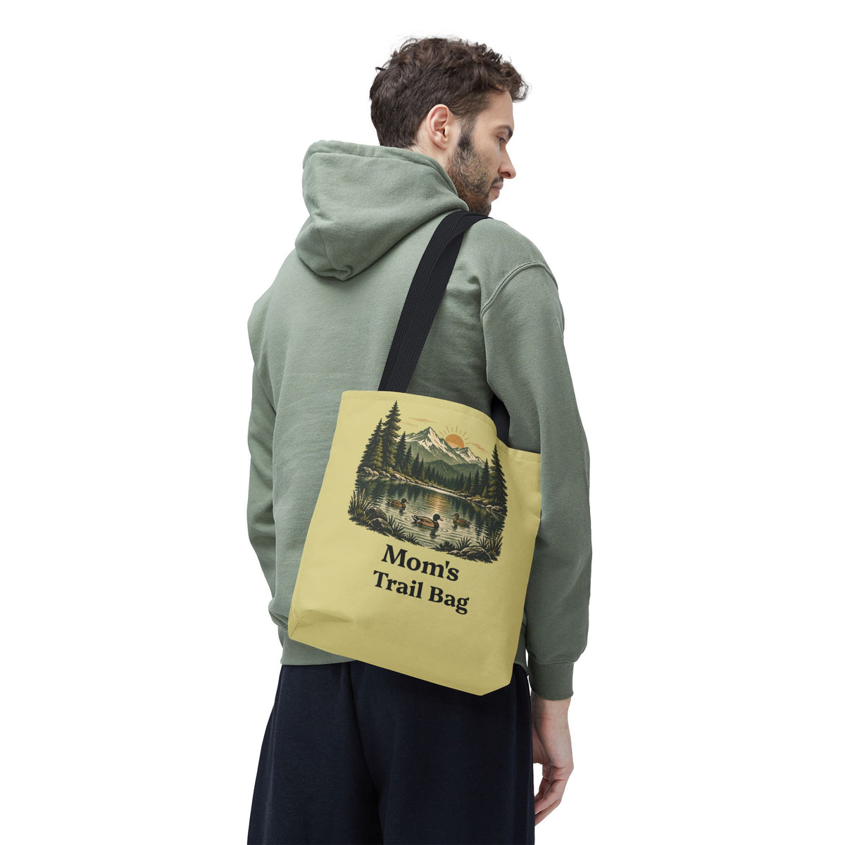 Personalized Vintage-Inspired Duck Pond Tote Bag