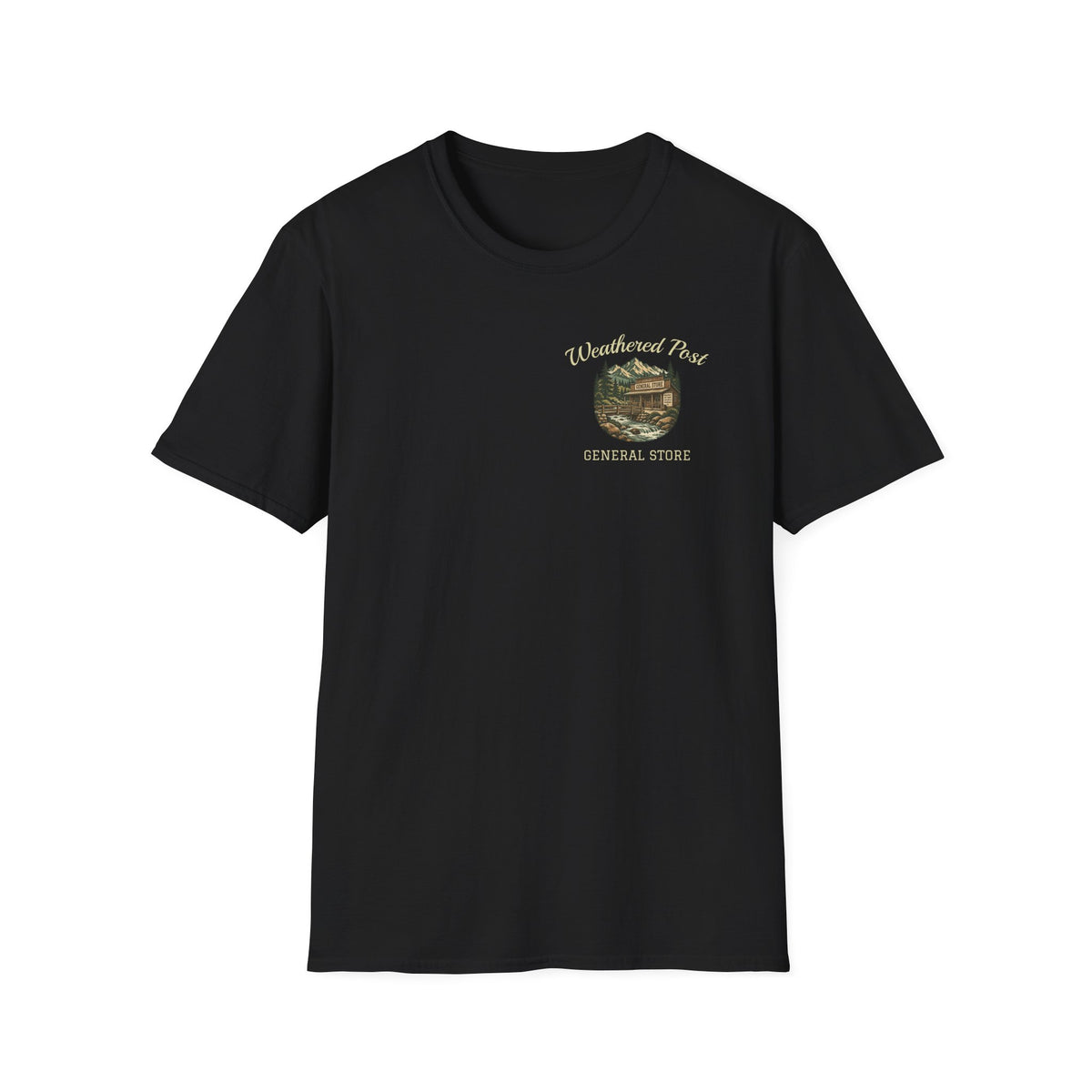 Rainbow Trout Fishing T-Shirt, Mountain Lake Outdoor Design