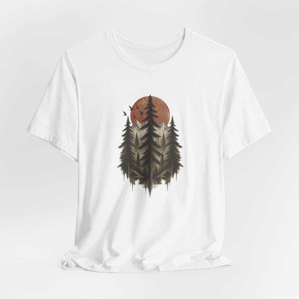 Mountain Pine Forest Sunset T-Shirt