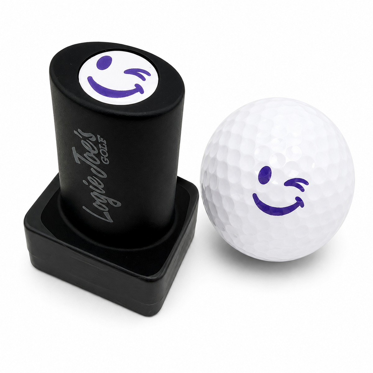 Winky face Golf Ball Stamp – Fast-Dry Ball Marker