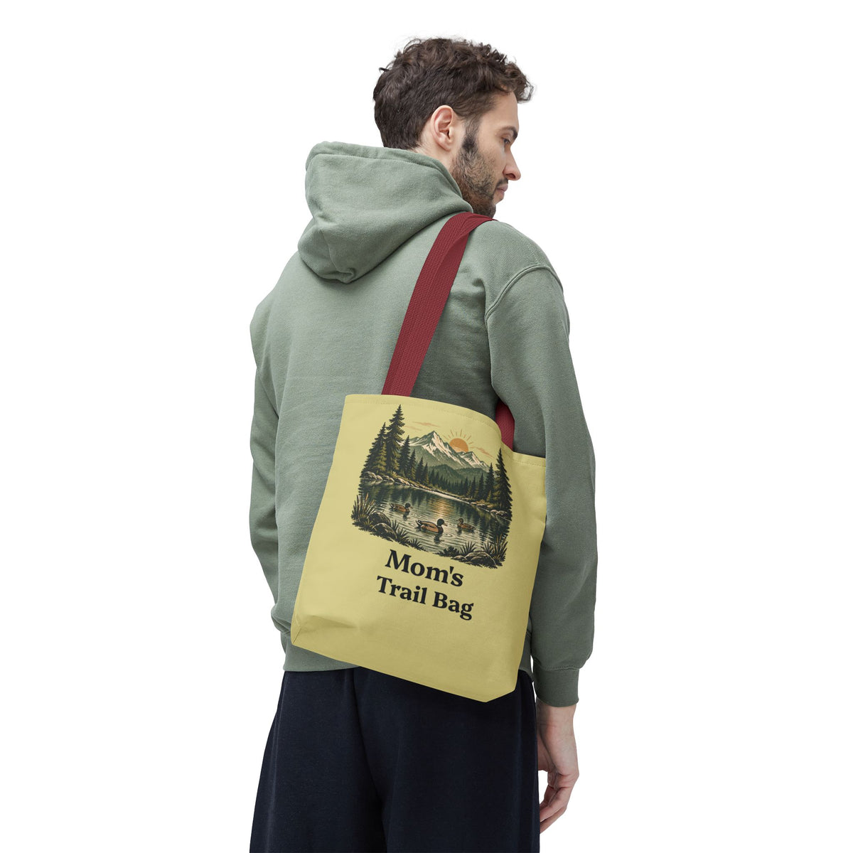 Personalized Vintage-Inspired Duck Pond Tote Bag