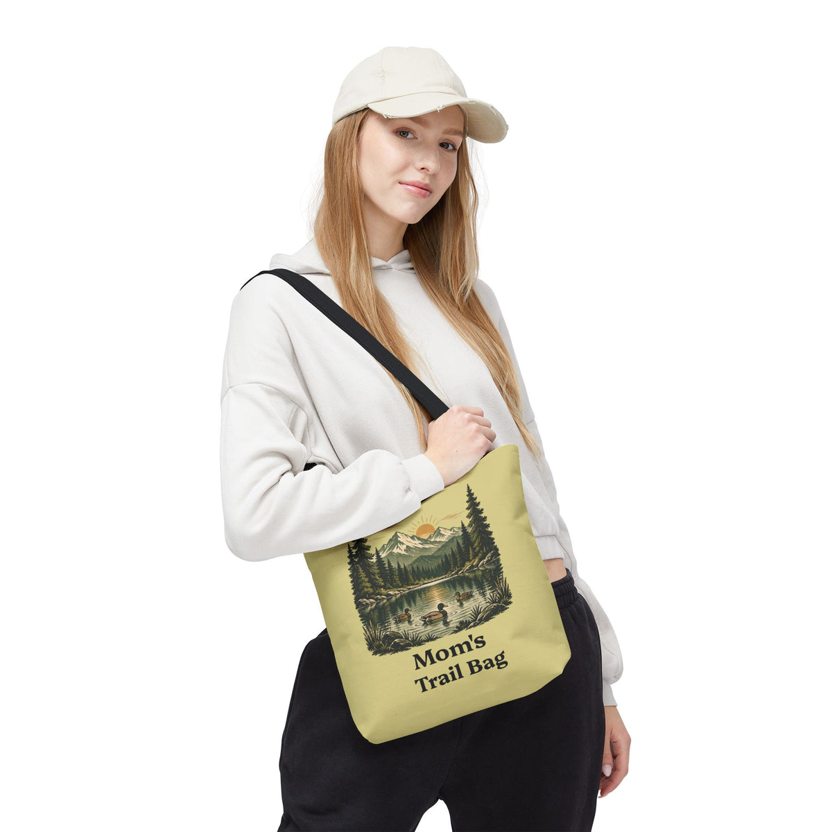 Personalized Vintage-Inspired Duck Pond Tote Bag
