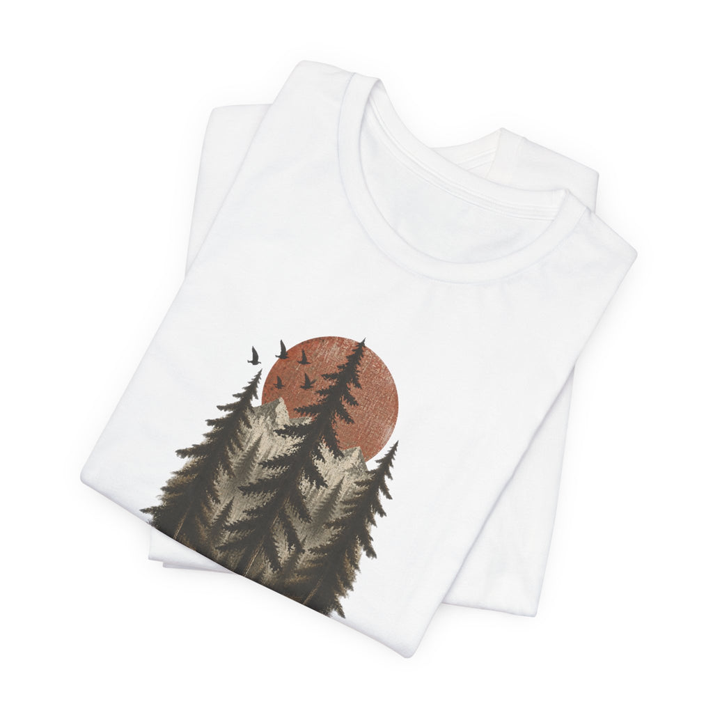 Mountain Pine Forest Sunset T-Shirt