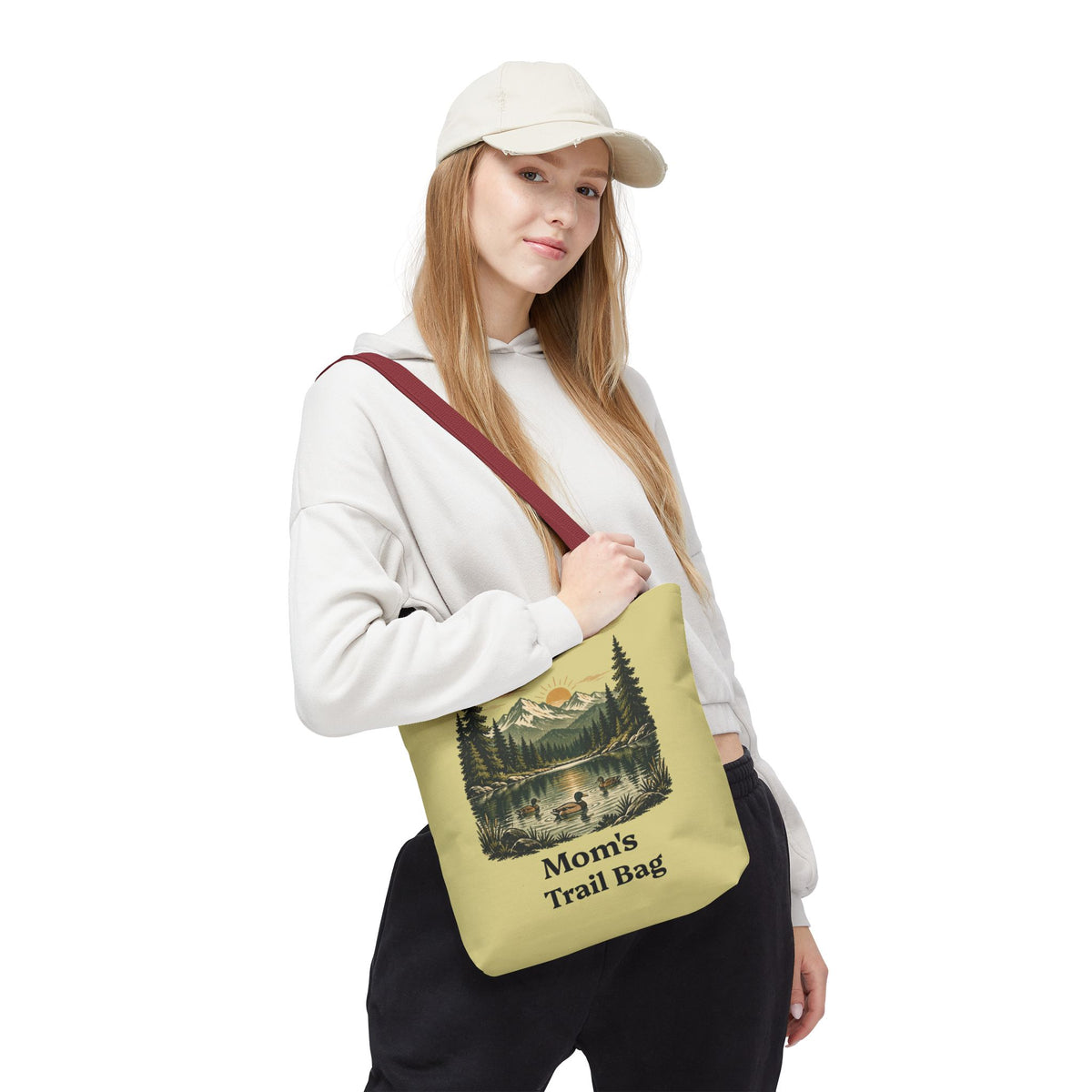 Personalized Vintage-Inspired Duck Pond Tote Bag