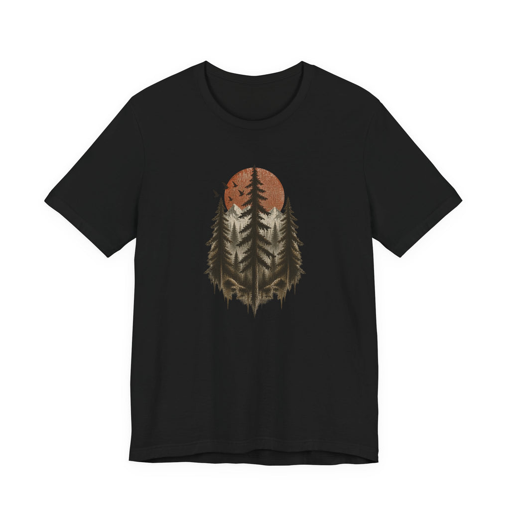 Mountain Pine Forest Sunset T-Shirt