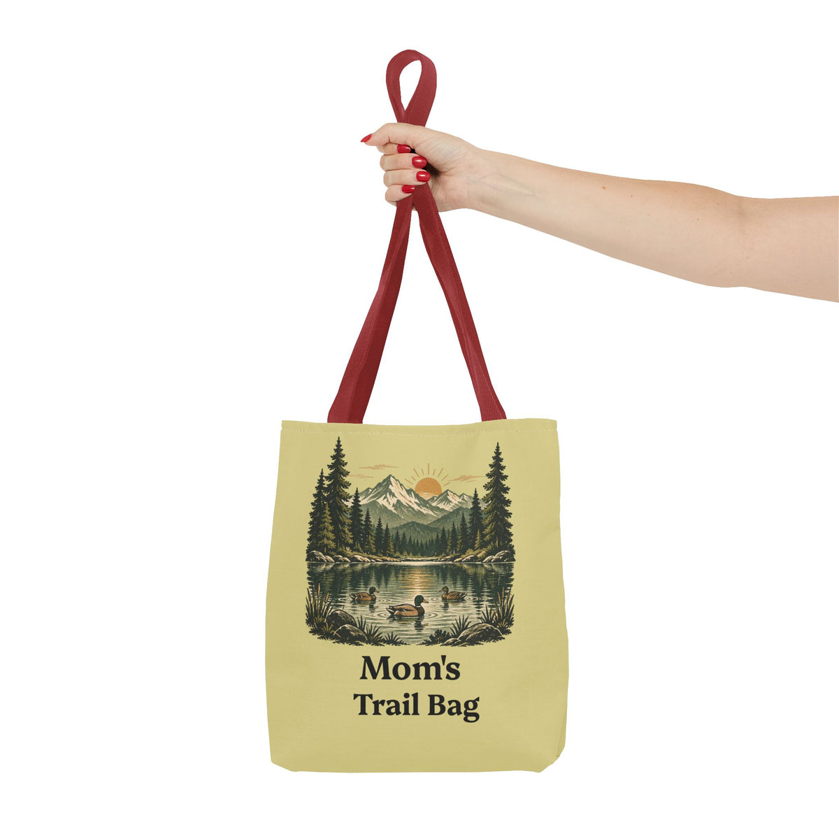 Personalized Vintage-Inspired Duck Pond Tote Bag