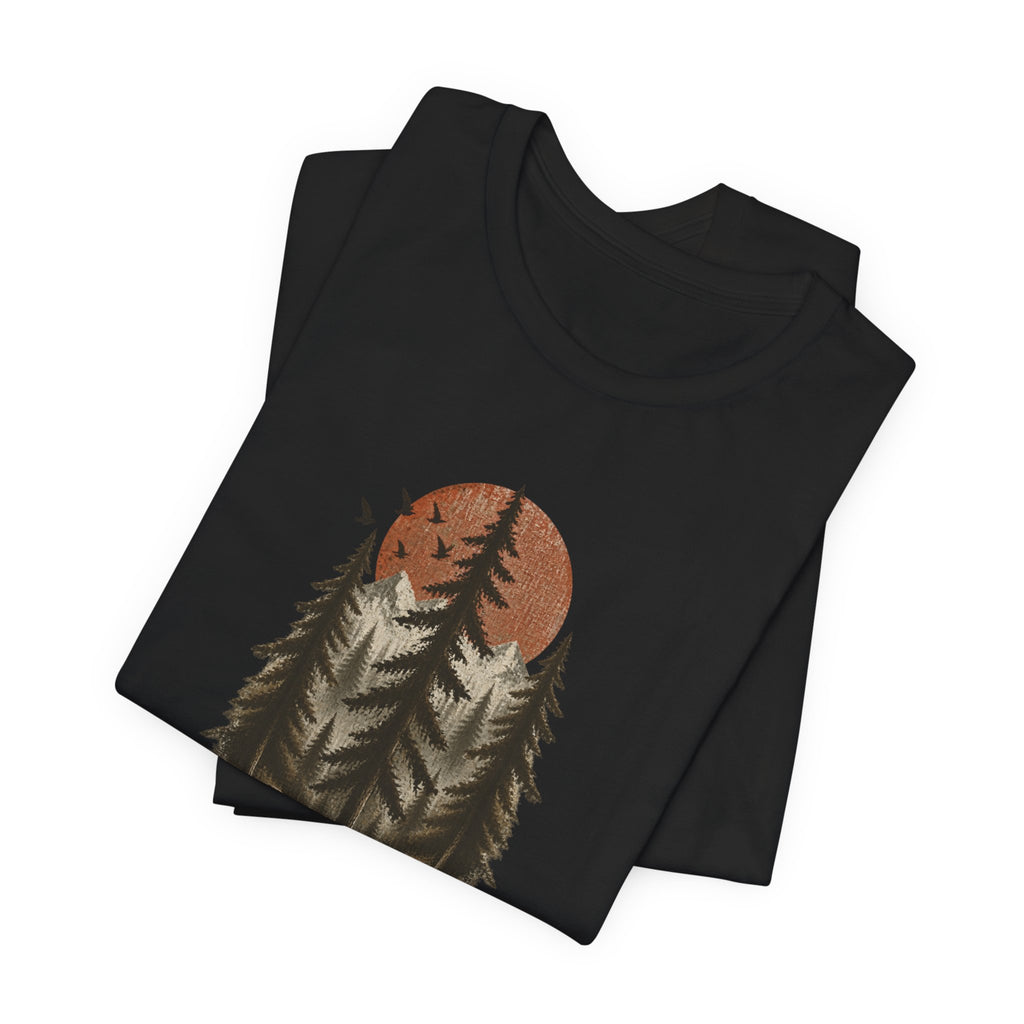 Mountain Pine Forest Sunset T-Shirt