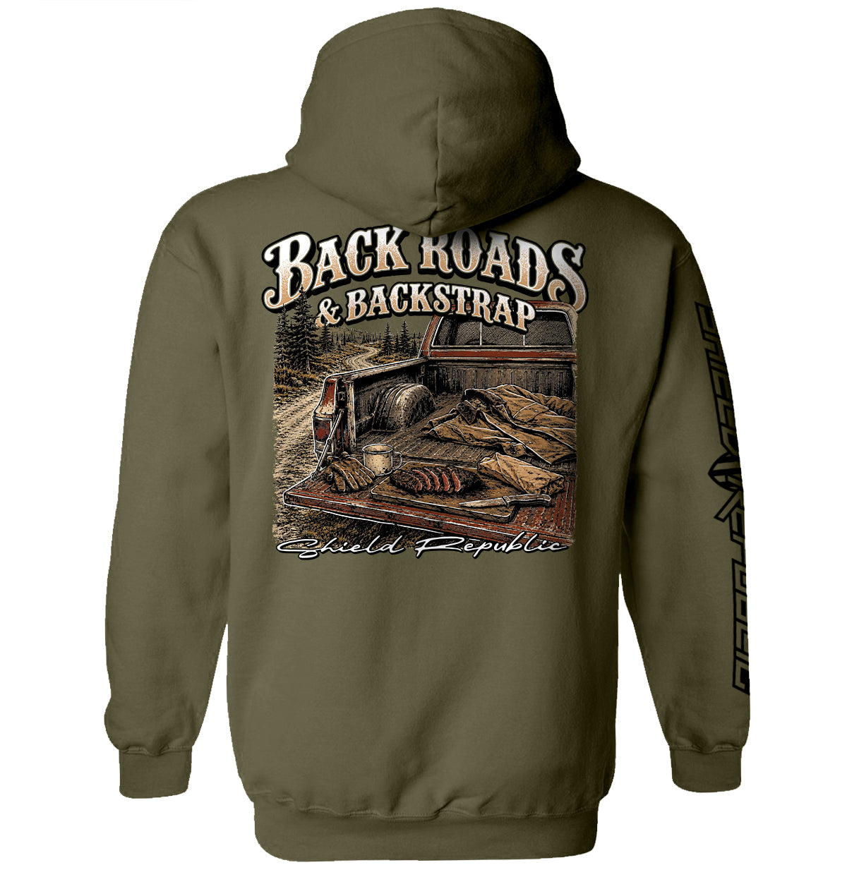 Back Roads & Backstrap – Deer Hunting T-Shirt