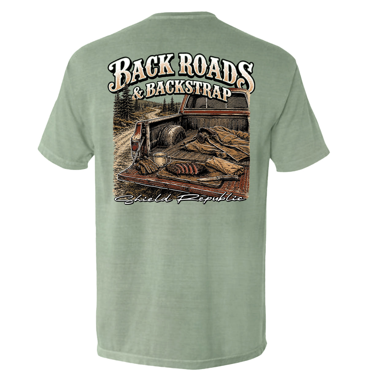 Back Roads & Backstrap – Deer Hunting T-Shirt