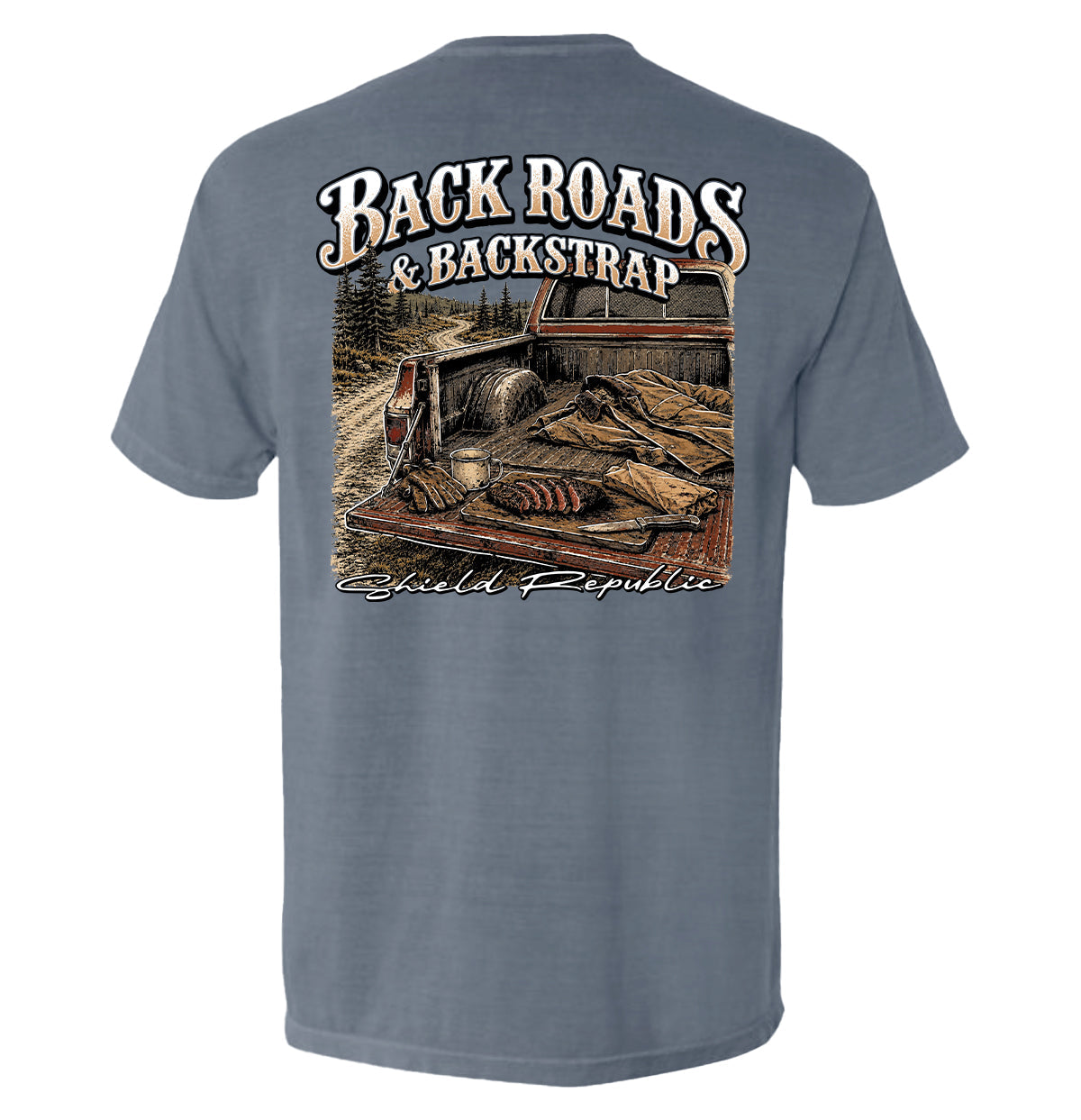 Back Roads & Backstrap – Deer Hunting T-Shirt
