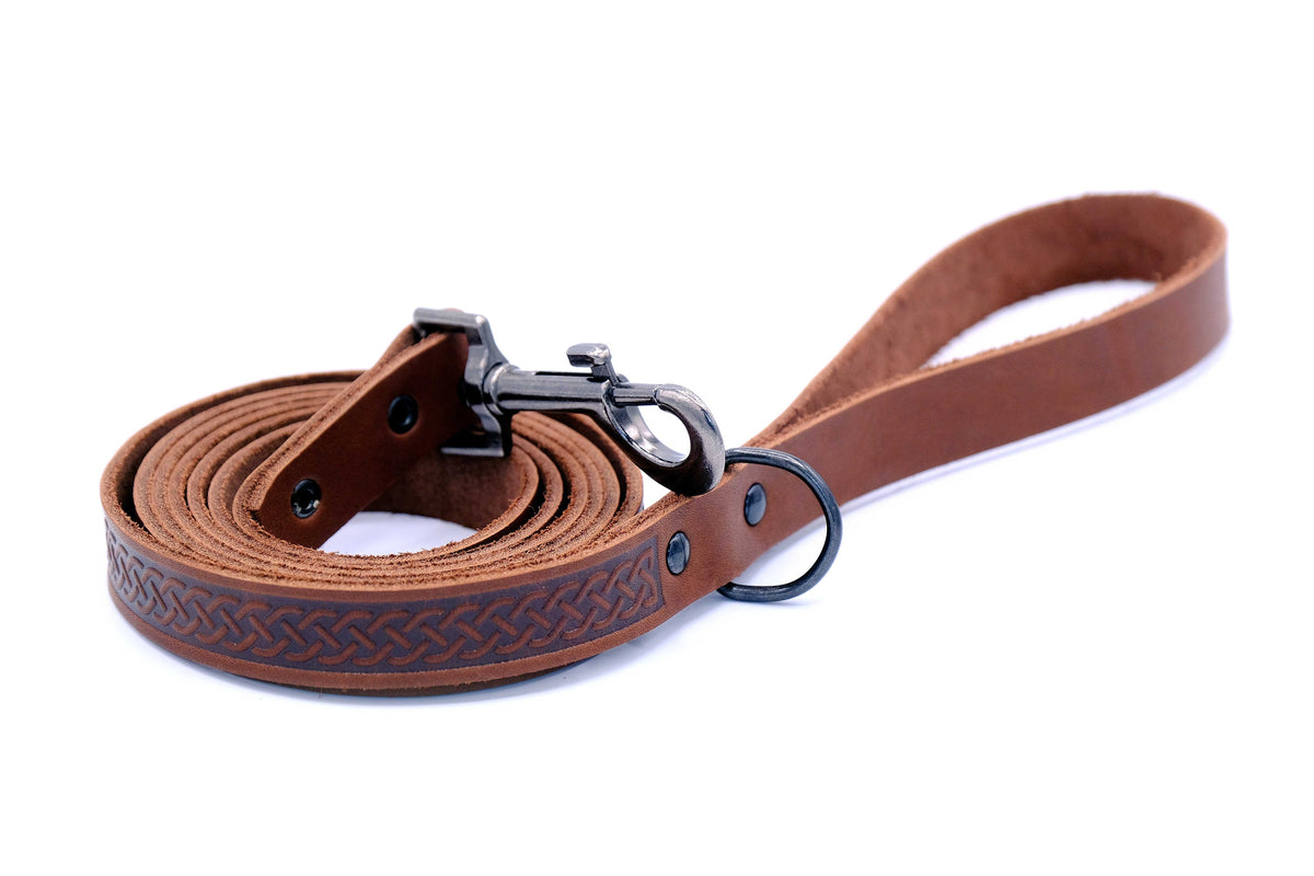 Celtic Sport Dog Collar & Leash Set – Quick-Release