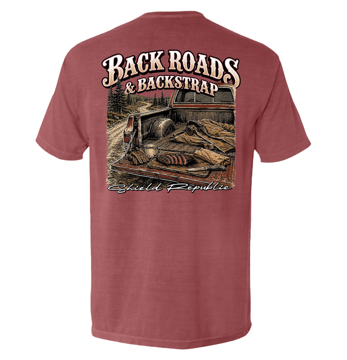 Back Roads & Backstrap – Deer Hunting T-Shirt