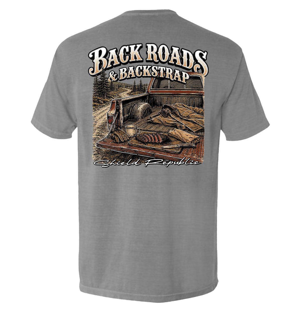 Back Roads & Backstrap – Deer Hunting T-Shirt