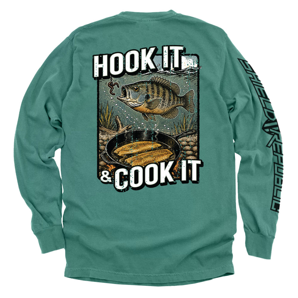 Hook It & Cook It – Fishing T-Shirt