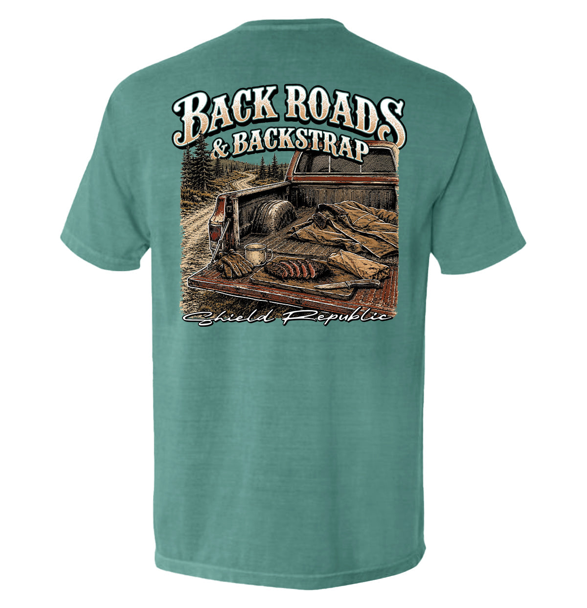 Back Roads & Backstrap – Deer Hunting T-Shirt