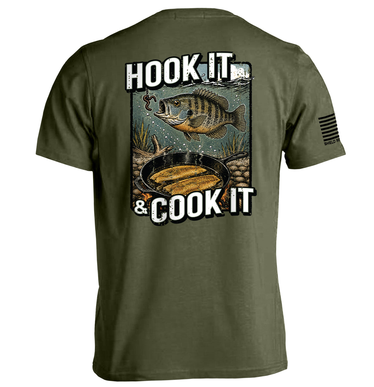 Hook It & Cook It – Fishing T-Shirt