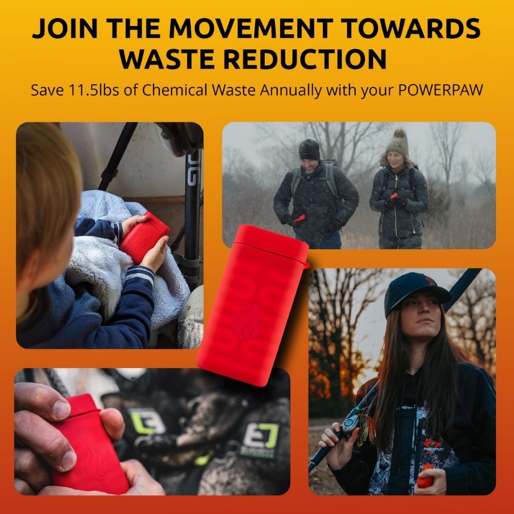 POWERPAW 502 Rechargeable Hand Warmer – Waterproof, 3 Heat Settings