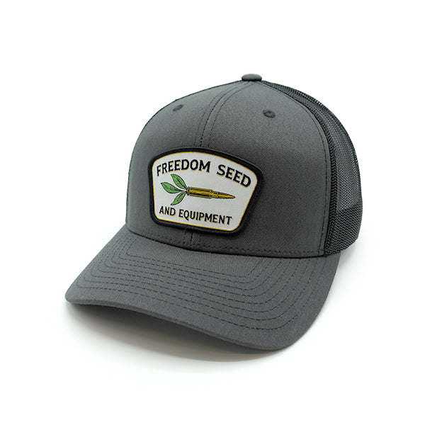 Freedom Seed and Equipment Woven Patch Trucker Hat