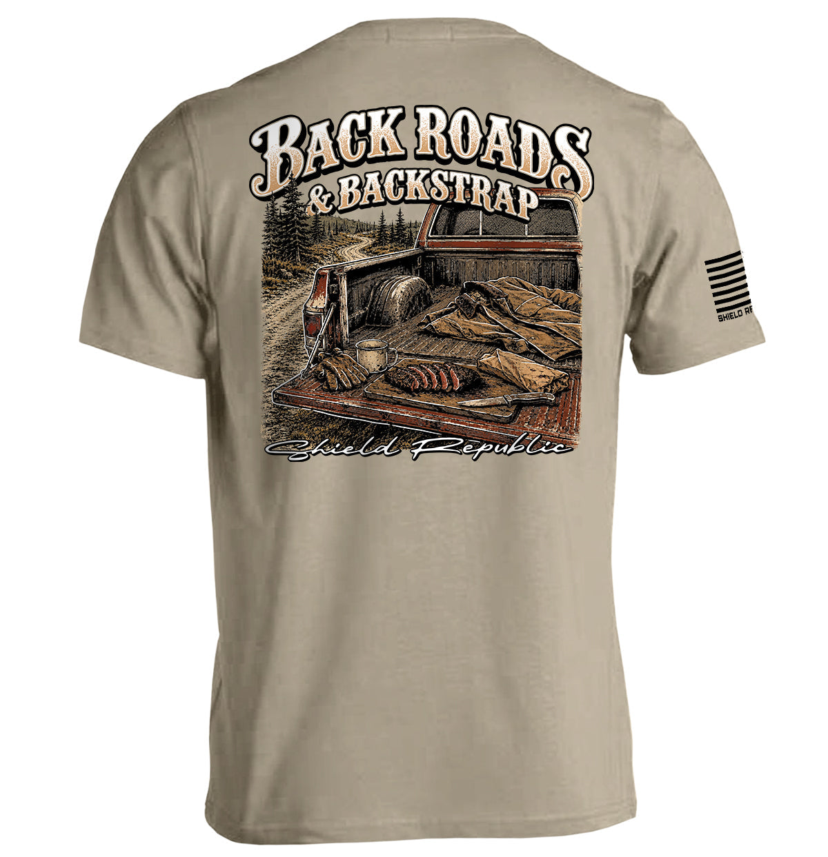 Back Roads & Backstrap – Deer Hunting T-Shirt